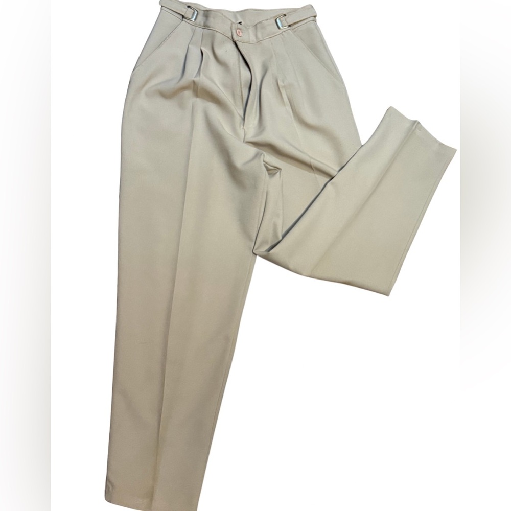 Vintage Monterey‎ Canyon Khaki Pleated Pants Women’s 10 USA Made Soft Tailored